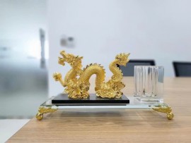 Tượng rồng vàng 3T 